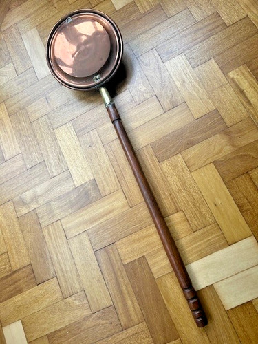 Antique copper bedpan - copper,