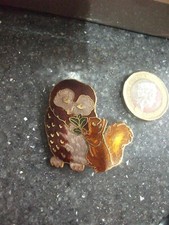 BEATRIX POTTER SIGNED FISH MR BROWN & SQUIRREL NUTKIN BROOCH