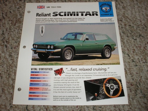 1964 1986 reliant - reliant, scimitar