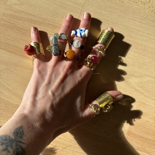 Bundle handmade rings - bundle, of