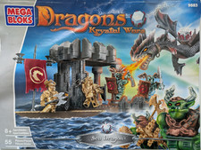 Mega Bloks 9883 Dragons Krystal Wars - Sea Dragon Set - Incomplete