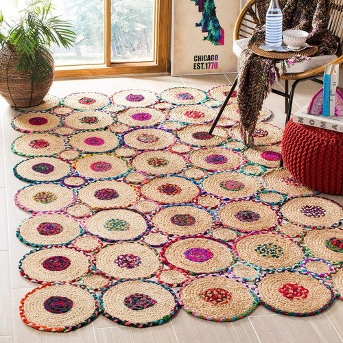 Rug jute cotton braided - rug,