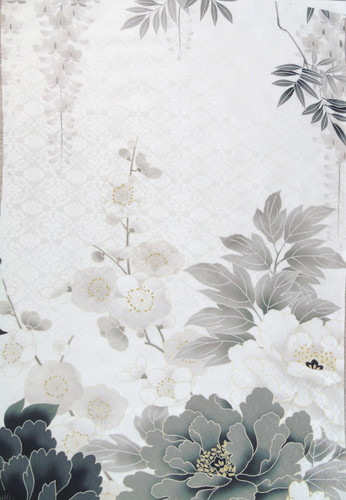 Ayane black white flowers - [ayane],