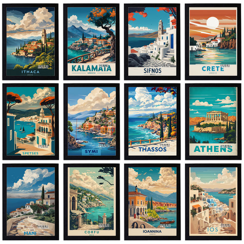 Vintage holiday greece travel - vintage,