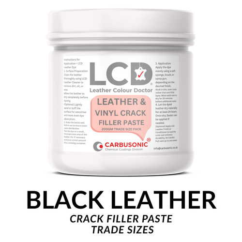 Leather crack filler - filler, black