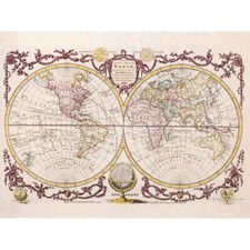 Map Of The World Vintage Art