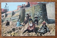 Clacton-on-Sea Vintage Postcard Edwardian Children, Beach