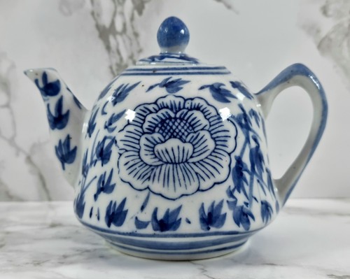 Vintage mini ceramic blue - blue, &