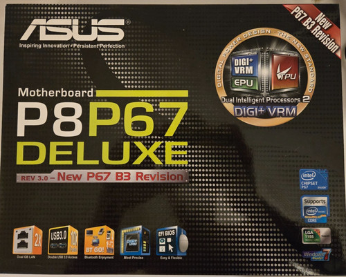 New asus p8p67 deluxe rev - new:,