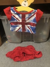 Build a Bear Union Jack  Outfit  HANGER NOT INCLUDED