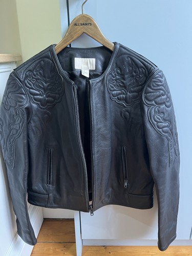 Women black leather - h&m,