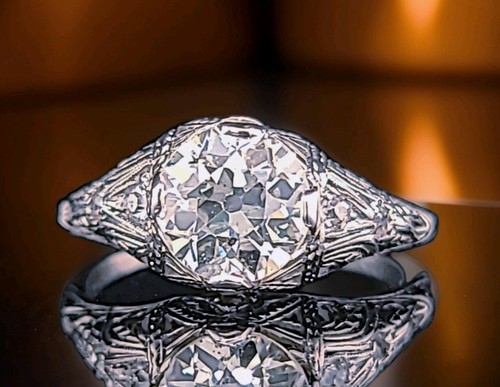 Platinum vintage engagement - platinum,
