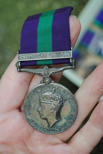 Gsm medal palestine - palestine, 1945-48