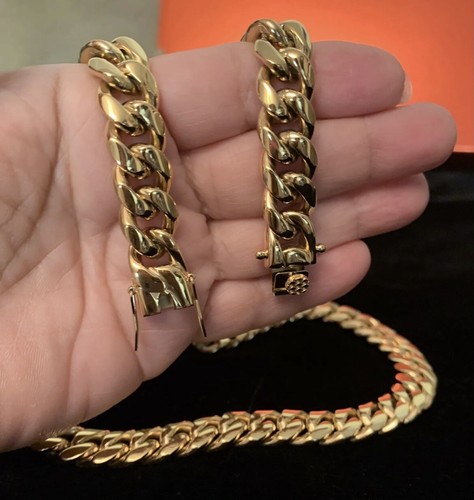 Gold filled mens - filled, cuban