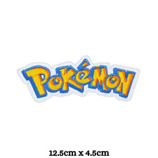 Pokemon Game Movie Logo Embroidery Patch Iron On Sew On Badges Applique