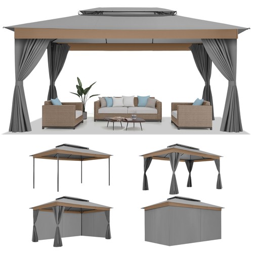 10x15ft outdoor shade gazebo - shade,