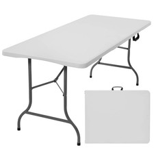 6ft Folding Table Trestle Camping Party Picnic BBQ Stall Garden indoor outdoor