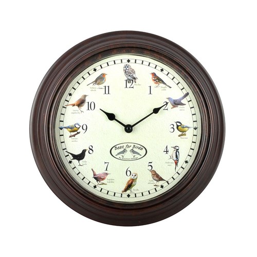 Bird song wall - wall, clock