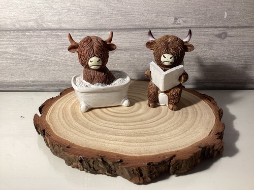 Resin highland cow figures - 2,
