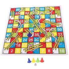 Snake Ladder Educational Kids Children Toys Family Interesting Board Game CX
