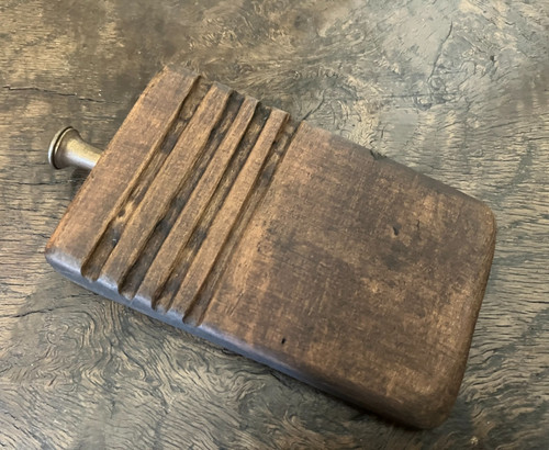 Wooden treen ribbed - a,