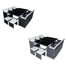 Seater rattan cube - 10, garden