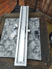 Stainless Steel Floor Drain 70cm for shower and tiled floors. LSF 700 Tg01