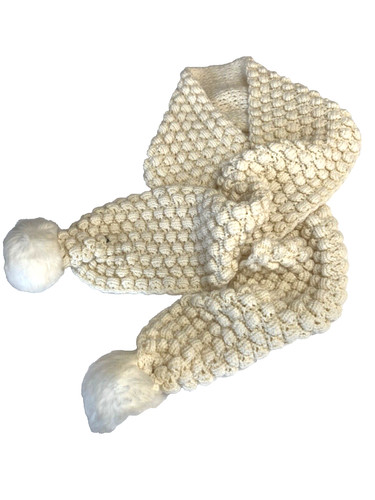 Superdry cream chunky scarf