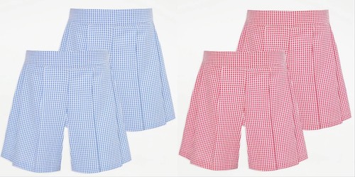 Pack girls gingham pleated - 2,