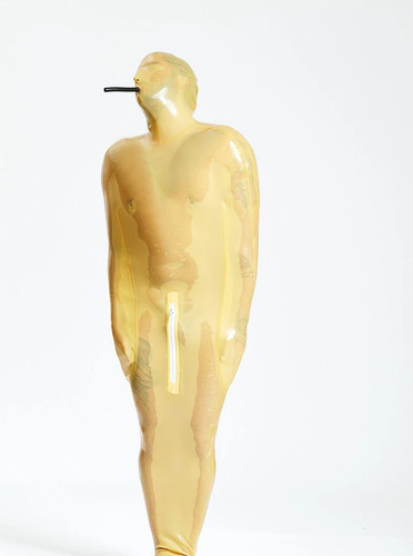Transparent latex sleeping bag - transparent,