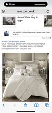 Designer KYLIE MINOGUE DARCEY OYSTER Bedding Complete Bed Set Kingsize Duvet Set