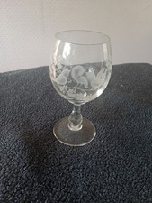 Superb Large Libbey Etched