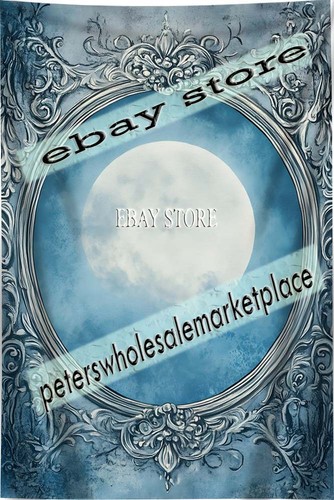 Lunar frame mirror tapestry - mirror,