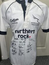 Signed Newcastle Falcons 2008 09 Autograph Away Shirt Jonny Wilkinson Toby Flood