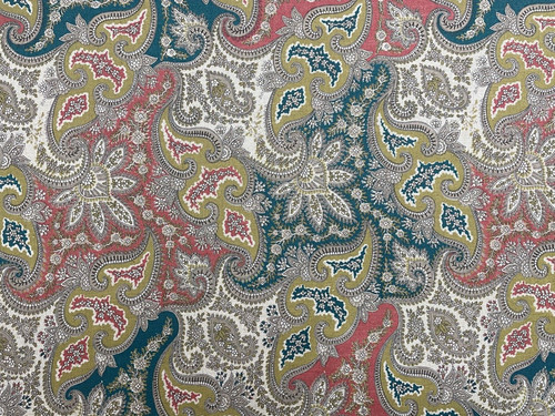 Linen fabric vintage buta - fabric,