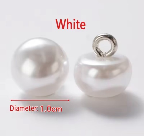 White 20pcs 10mm - , dome