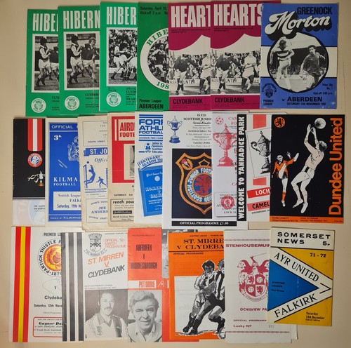 Scottish football programmes - football,