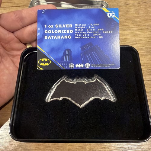Batman colourised batarang - colourised,