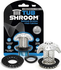 Tubshroom Bathtub Hair Drain Catcher Stainless Steel Standard