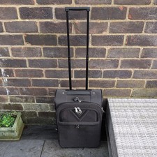 Antler 2 Wheeled Carry On Suitcase Cabin Bag Luggage Grey telescopic handle 