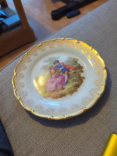 Limoges scallop edged plate - limoges,