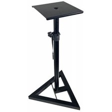 QTX Studio Monitor Speaker Stand Height Adjustable Triangular Base SINGLE