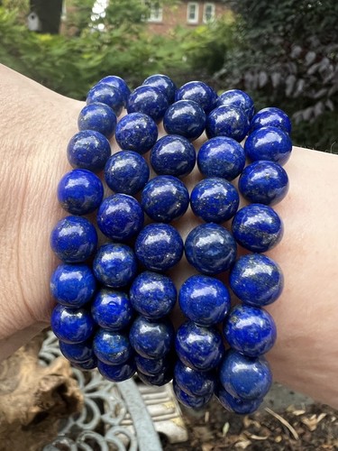 Lapis lazuli bracelet beaded - lazuli,