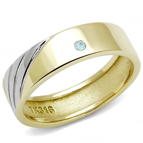 Mens gold band ring wedding