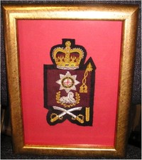 Guards Regimental Company Sergeant Major arm badge (framed) 