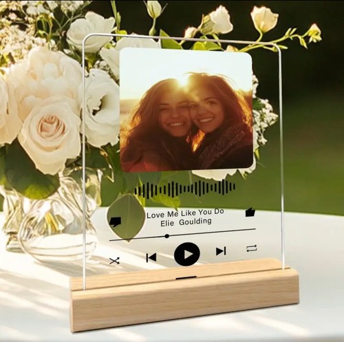 Personalised acrylic record - acrylic,