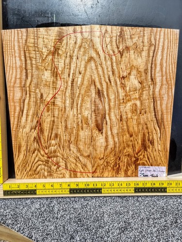 Spalted ripple ash bookmatched - ripple,