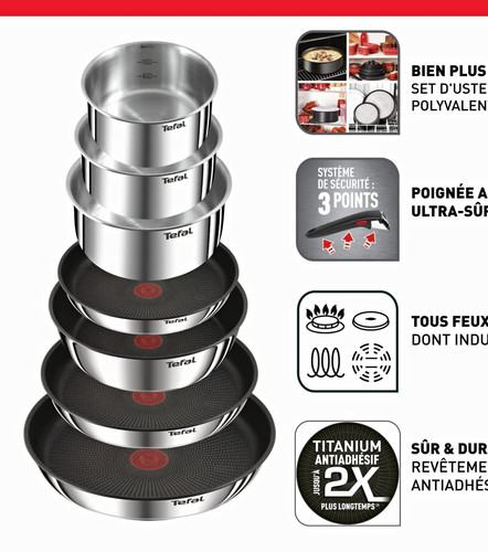 Tefal ingenio emotion piece - tefal, 13-piece
