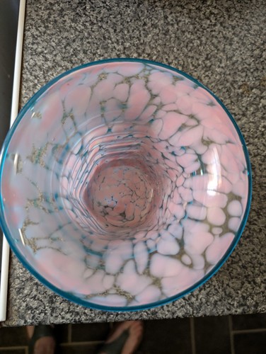 Vintage art glass - vintage, pink