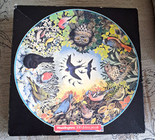 WADDINGTONS, GARDEN  BIRDS, 1985, 500 PIECE ROUND JIGSAW PUZZLE, COMPLETE